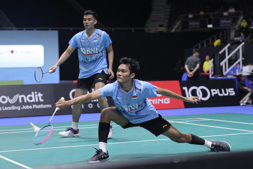 PBSI merombak dua pasangan ganda putra menjadi Daniel Marthin/Muhammad Shohibul Fikri dan Bagas Maulana/Leo Rolly Carnando untuk bertanding di Japan Open 2024. (Sumber foto: PBSI)