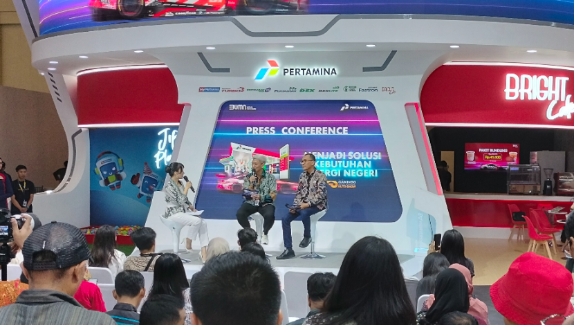 Tampak suasana konferensi pers Pertamina Lubricants.             dok Motoresto,id 