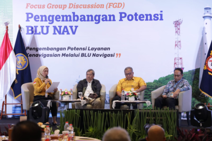 DItjen Hubla gelar Focus Group Discussion bertemakan Pengembangan Potensi Kenavigasian Melalui BLU Navigasi pada Juli 2024. Sumber: situs resmi Ditjen Hubla