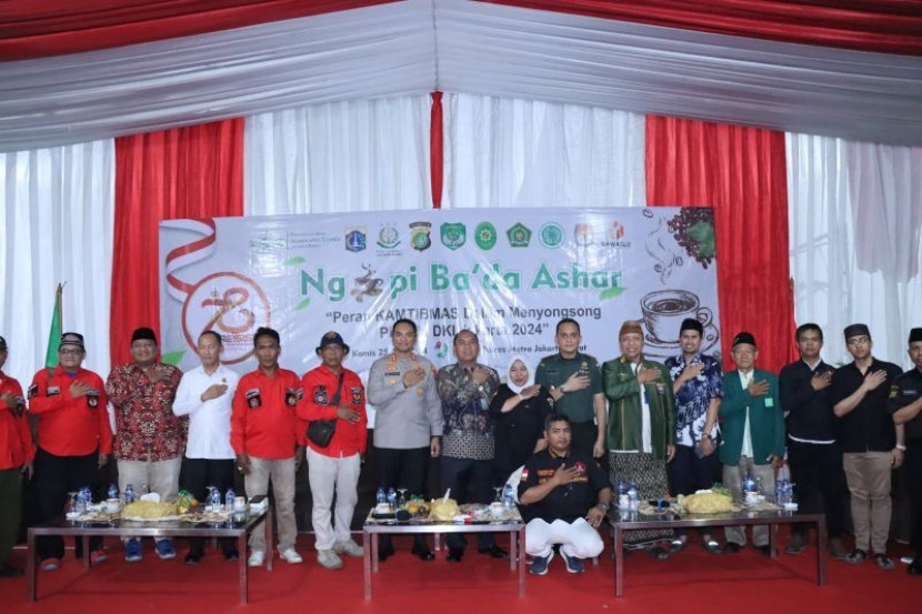 Acara bertajuk 'Peran Kamtibmas dalam Menyongsong Pilkada DKI Jakarta 2024' yang dilaksanakan di Polres Metro Jakarta Barat, Kamis (25/7/2024). (Foto: Polres Jakbar)