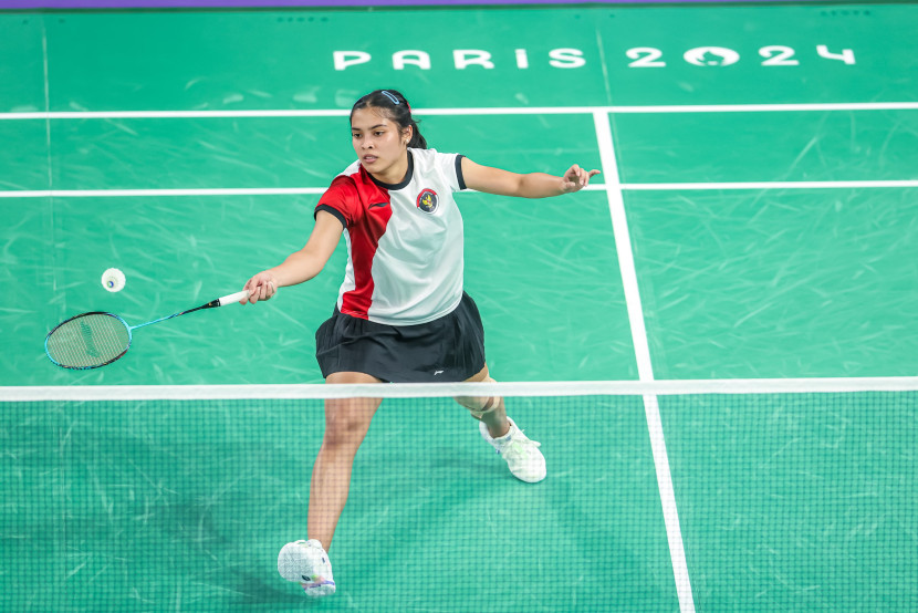 Pemain tunggal putri Gregoria Mariska Tunjung lolos dari fase grup Olimpiade 2024. (Source: PBSI/Badmintonphoto/Mikael Ropars)