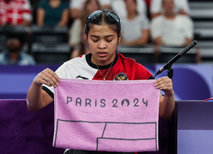 Pemain tunggal putri Gregoria Mariska Tunjung merasa tak senang meraih medali perunggu karena Carolina Marin cedera. (Source: PBSI/Badmintonphoto/Yohan Nonotte)