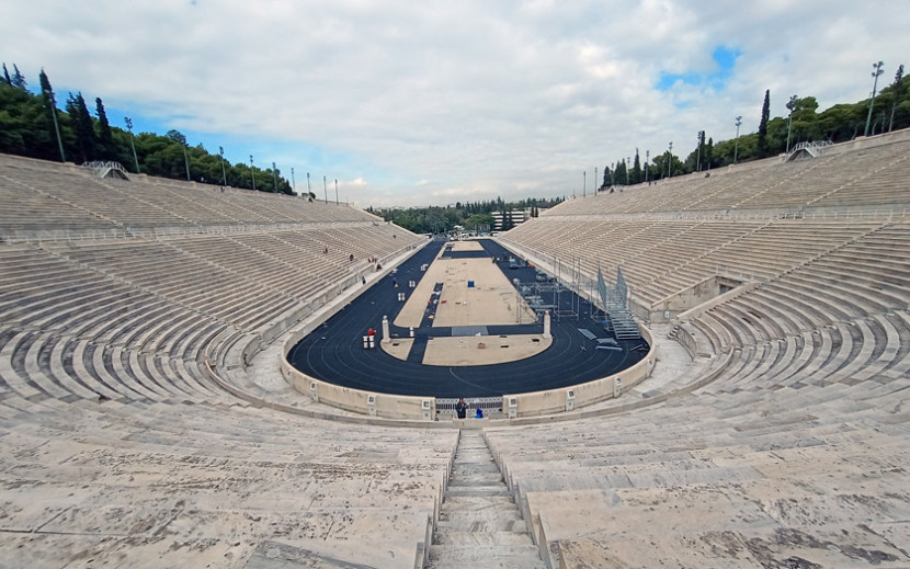 Panathenaic Stadium atau stadion Panathinaiko di Athena, Yunani. (FOTO: Aina RA) 