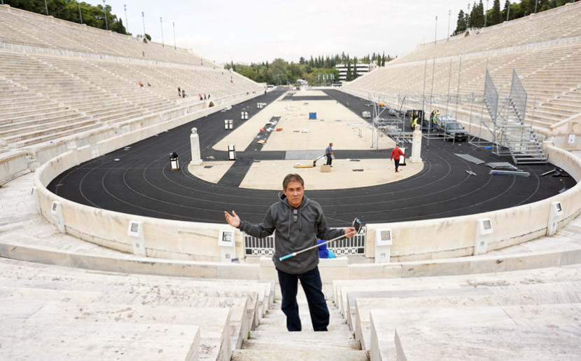 Panathenaic Stadium atau stadion Panathinaiko di Athena, Yunani. (FOTO: Safira Yasmin) 