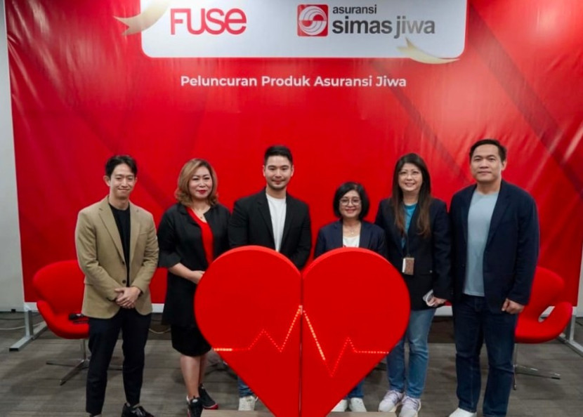 Head of Sales Fuse Anneke Rombot, Founder & CEO Fuse Ivan Sunandar, Direktur Utama Simas Jiwa Dewi Listyaningtyas, dan Direktur Marketing & Sales Simas Jiwa Janty Sumirkan saat peresmian produk asuransi Simas Dana Pasti di Jakarta, Rabu (07/08/2024). (Foto: Fuse)