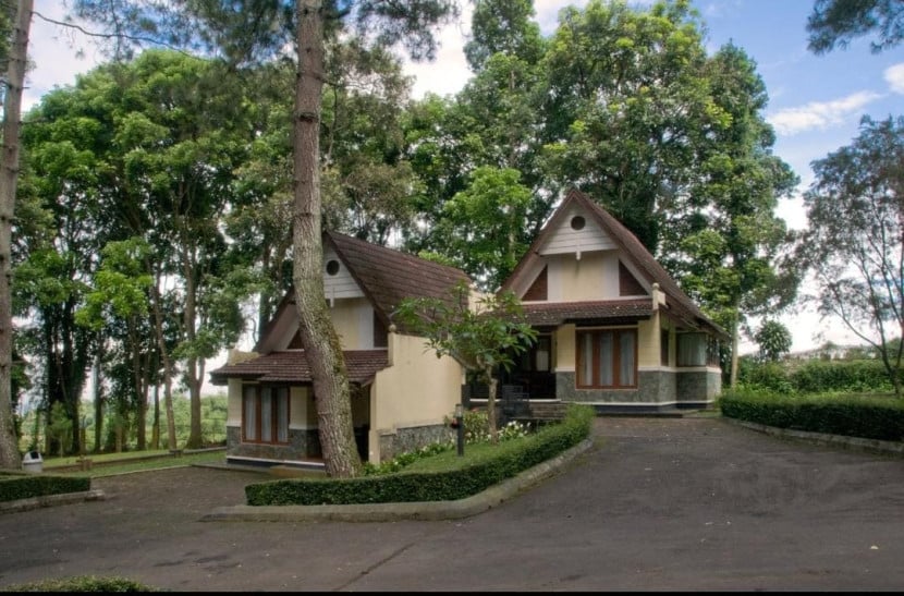 Salah satu bangunan di kompleks Resort Pangrango Kabupaten Sukabumi.