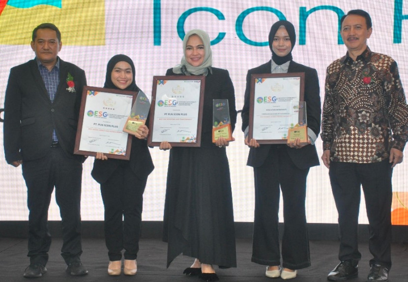 PLN Icon Plus sabet 3 penghargaan ESG Initiative Awards 2024. (Foto: Dok PLN Icon Plus).