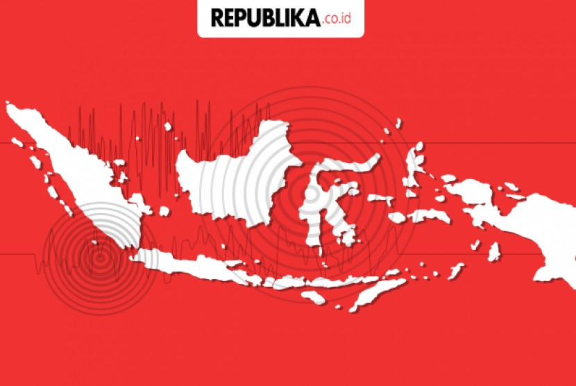 Gempa ilustrasi. Ada beberapa langkah yang harus dilakukan jika terjadi gempa bumi di sekolah. Sumber:Republika