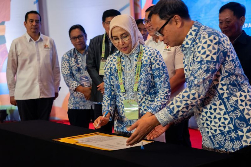 Musyawarah Provinsi ke-XIV Kamar Dagang dan Industri (Kadin) Daerah Khusus Jakarta di Convention Hall The Tribrata, Jakarta, Senin (12/8/2024). (Foto: Kadin Jaya/RI)