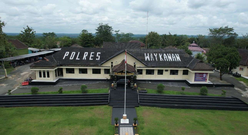 Kantor Polres Waykanan di Lampung. (Foto: Dok. Humas Polres Waykanan)