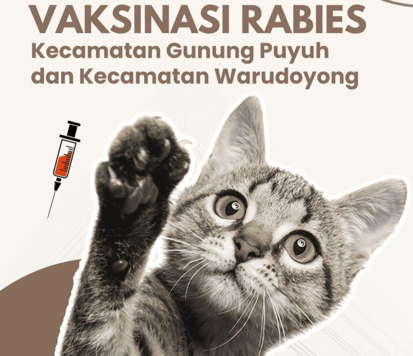 Vaksinasi rabies digencarkan di Kota Sukabumi.