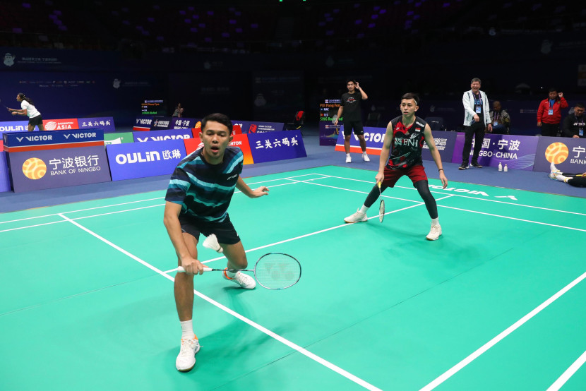 Pasangan ganda putra Fajar Alfian/Muhammad Rian Ardianto mengakui kecewa dengan kegagalan di Olimpiade 2024. (Sumber: PBSI)