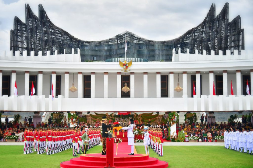 Upacara HUT ke-79 Republik Indonesia di Istana Negara IKN. (Foto: Dok PTPP)