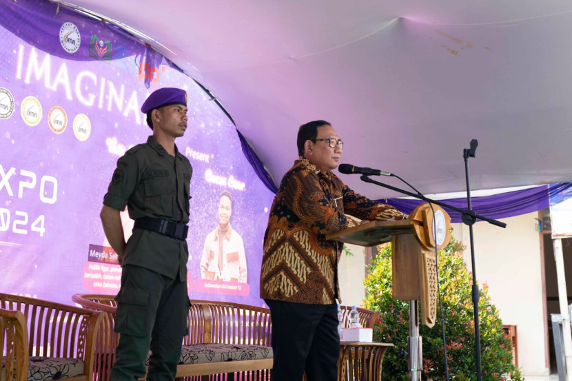 Kegiatan IMN Expo 2024 digelar dalam mengenalkan program studi di kampus, Kamis (22/8/2024).