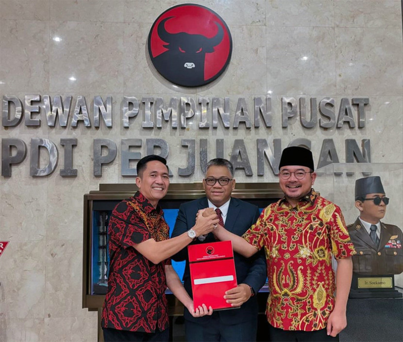 Pasangan Ratu Dewa (kiri) dan Prima Salam (kanan) resmi mendapat dukungan dari PDI Perjuangan untuk maju Pilkada 2024 Kota Palembang. (FOTO: Instagram @ratudewa)