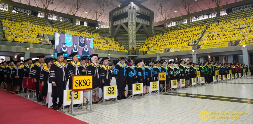 Wisuda UI di Balairung UI Depok..(Foto: Dok Biro Humas & KIP UI)