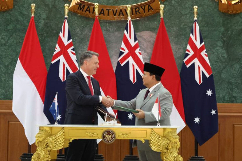 Menhan RI Prabowo Subianto dan Menhan Australia Richard Marles. Sumber: Seputarmiliter.id