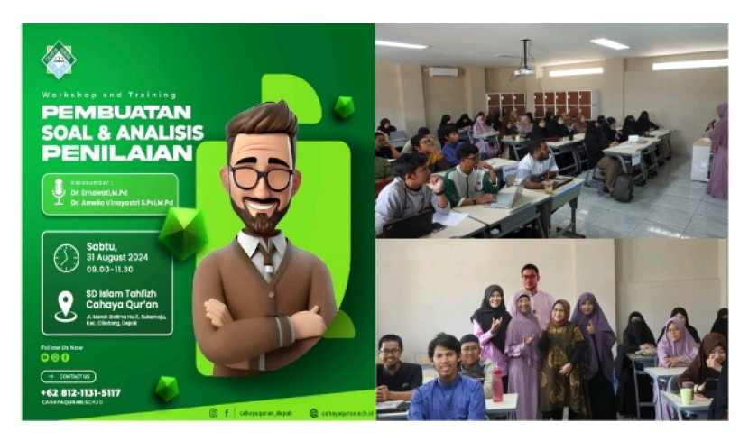 Suasana workshop SPS Uhamka dan Sekolah Cahaya Al-Qur'an. (Dok).