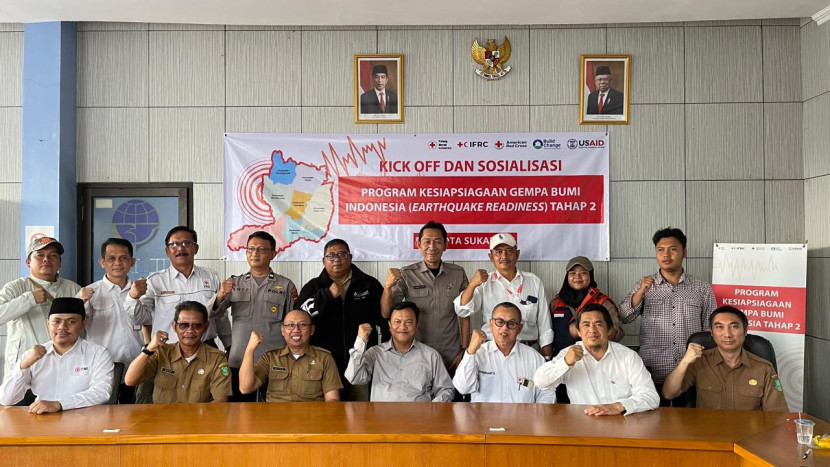 Kick Off dan Sosialisasi Program Earthquake Readiness di Kota Sukabumi, Senin (2/9/2024).