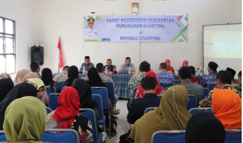 Rakor percepatan penurunan angka stunting di Kecamatan Cikole, Kota Sukabumi, Kamis (5/9/2024).