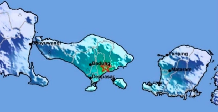 BMKG: gempa bumi dangkal yang berpusat di darat dengan magnitudo 4,9 menggetarkan Bali. (Foto: Dok Ruzka Indonesia)