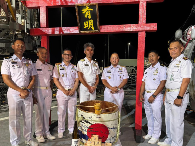 National Reception di Kuru HMAS Coonawara Naval Base Darwin, Australia. Sumber: Seputarmiliter.id