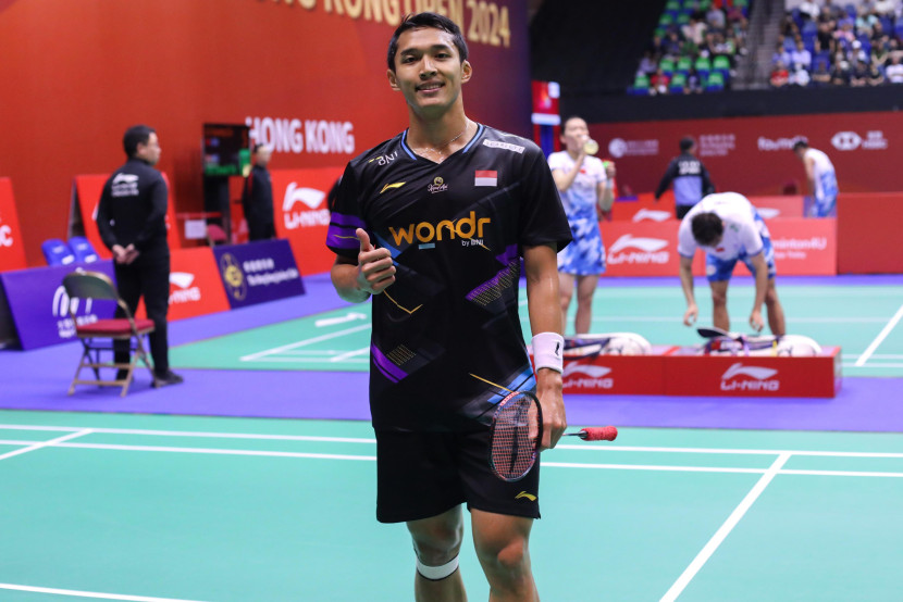 Dua pemain tunggal putra Jonatan Christie dan Anthony Sinisuka Ginting melangkah ke babak kedua Hong Kong Open 2024. (PBSI)