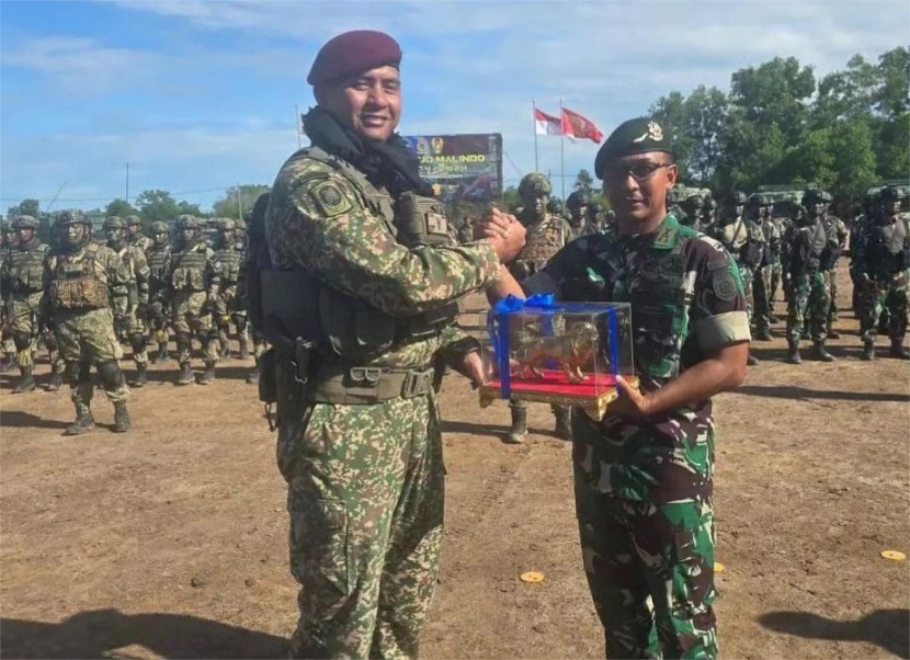 Latihan Bersama Malindo antara TNI AD dan Tentara Diraja Malaysia. Sumber: Seputarmiliter.id