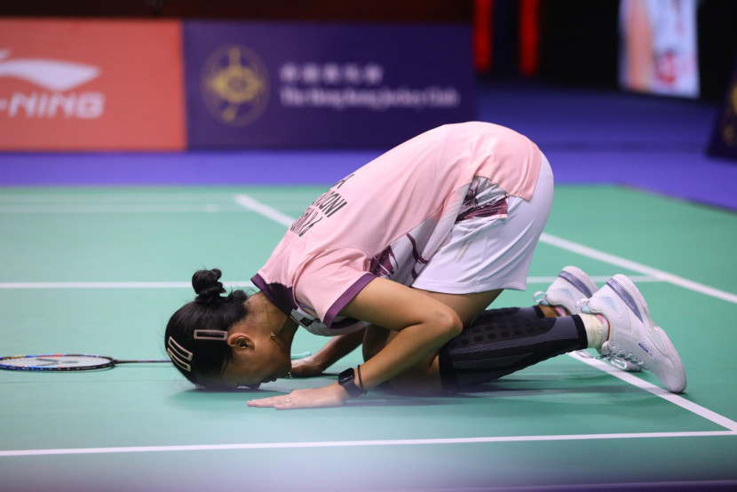 Pemain tunggal putri Indonesia, Putri Kusumawardani melangkah ke babak final Hong Kong Open 2024. (PBSI)