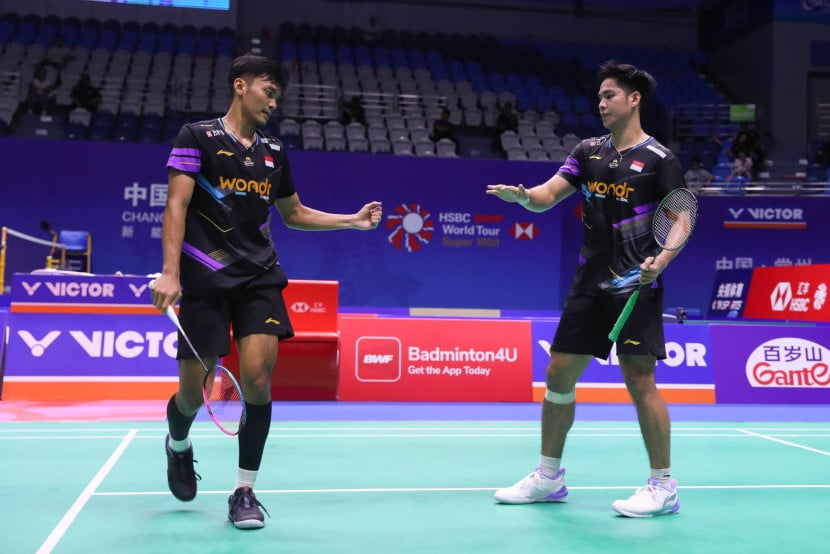 Pasangan ganda putra Daniel Marthin/Muhammad Shohibul Fikri melaju ke babak kedua China Open 2024. (PBSI)