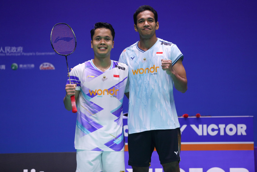 Pemain tunggal putra Indonesia, Anthony Sinisuka Ginting akan melawan jagoan tuan rumah Shi Yu Qi di babak kedua China Open 2024. (PBSI)