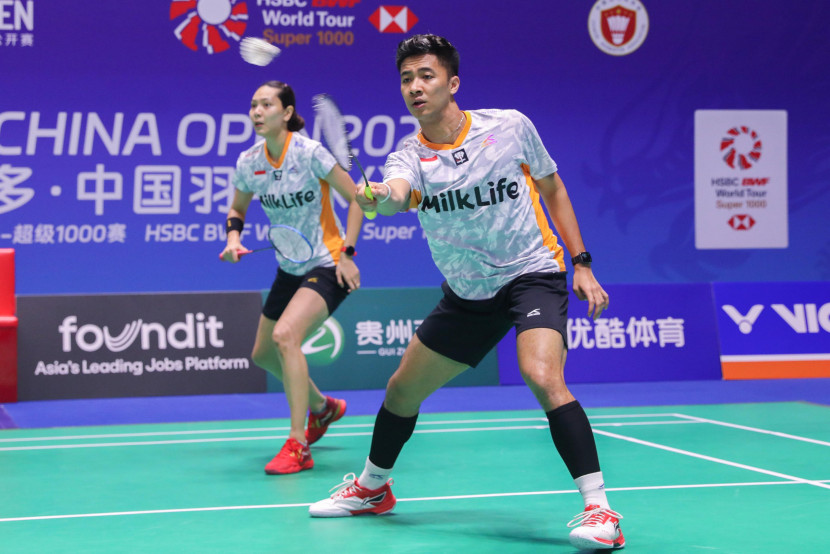 Pasangan ganda campuran Dejan Ferdinansyah/Gloria Emmanuelle Widjaja melangkah ke semifinal China Open 2024. (PBSI)