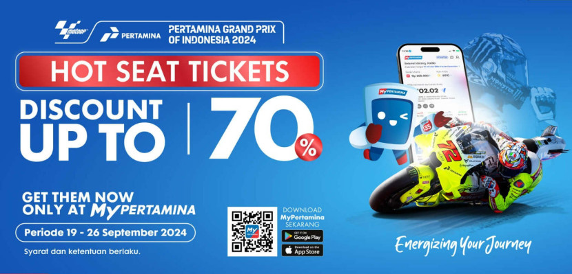 Selama periode 20–26 September 2024, pengguna MyPertamina dapat menikmati promo Hot Seat ini dengan potongan harga fantastis untuk tiket zona tertentu. (Foto: Dok RUZKA INDONESIA)