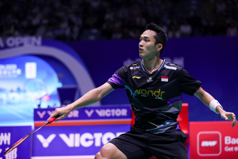 Jonatan Christie. Pelatih tunggal putra Pelatnas PBSI Irwansyah masih yakin dengan performa Jonatan dan Ginting di turnamen ke depan. (PBSI)