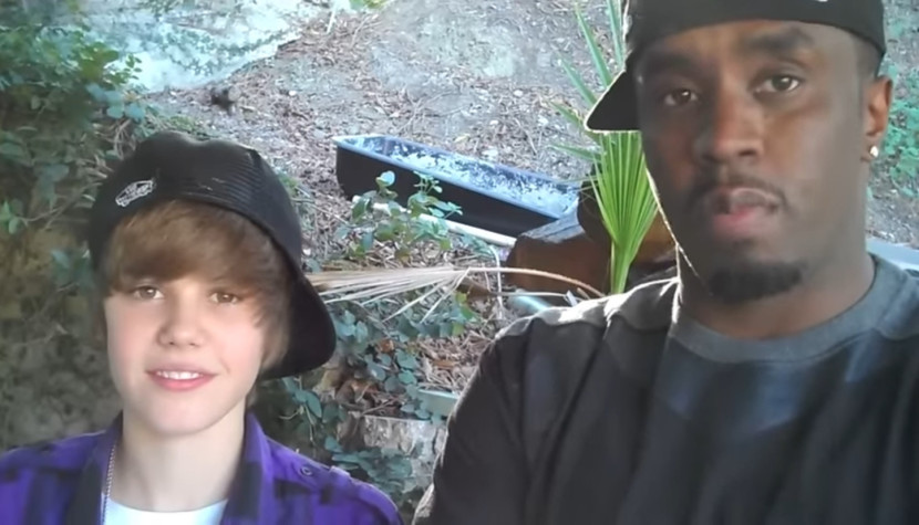 Cuplikan Justin Bieber muda bersama P Diddy. (Youtube Justin Bieber)