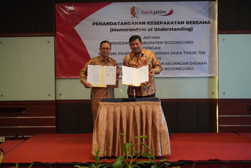 Bank Jatim tandatangani MoU dengan Pemkab Bojonegoro