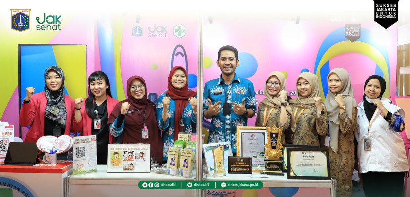 Dinas Kesehatan DKI Jakarta menampilkan beberapa inovasi di bidang kesehatan dalam Pameran Inovasi yang diwakili oleh Puskesmas Menteng  di Jakarta Innovation Days (JID) Expo 2024 