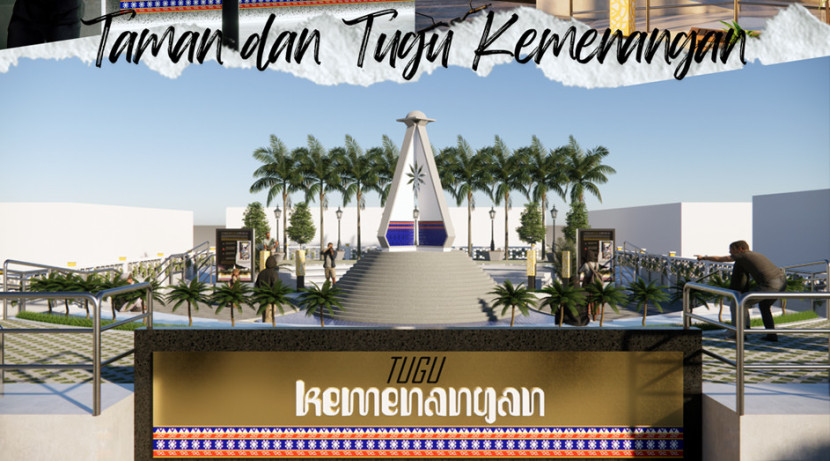 Desain Taman dan Tugu Kemenangan 