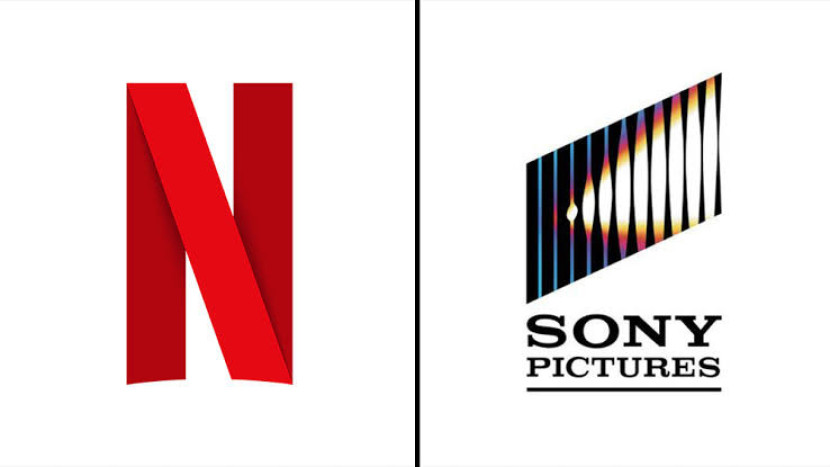 Logo Netflix dan Sony Pictures. (Netflix/Sony)