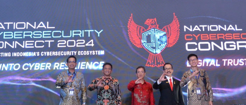 National Cybersecurity Connect (NCC) 2024 diselenggarakan oleh Asosiasi Penyelenggara Teknologi Informasi dan Komunikasi Nasional (Aptiknas) dan Dewan Transformasi Digital Industri Indonesia (Wantrii). (Foto: Dok Ruzka Indonesia)