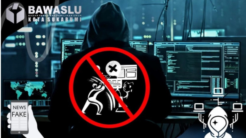 Tim cyber medsos Bawaslu Kota Sukabumi. Ilustrasi