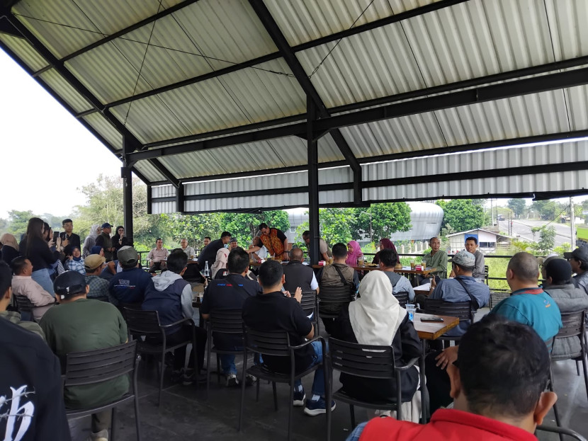 Coffee morning Pemkot Sukabumi bareng media, Jumat (11/10/2024).