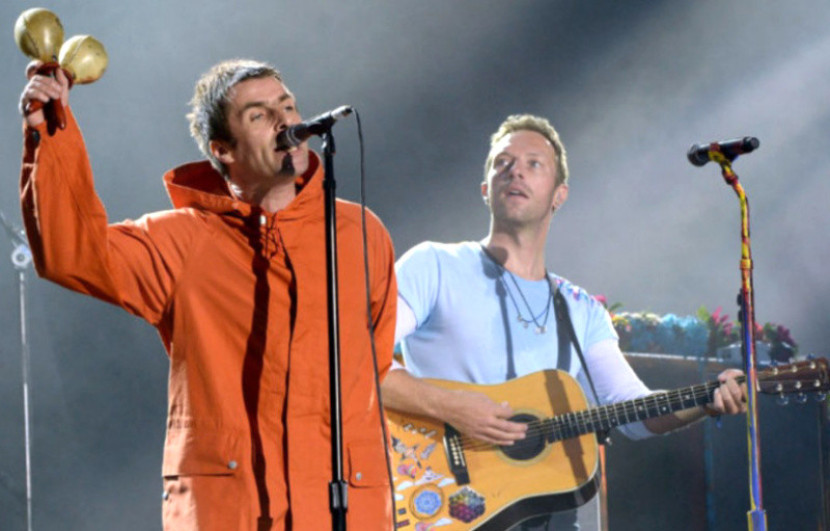 Liam Gallagher (Oasis) dan Chris Martin (Coldplay)/NME