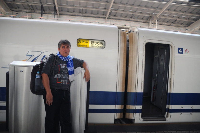 Kereta Nozomi salah satu jenis kereta cepat Shinkansen. (FOTO: Safira Yasmin)