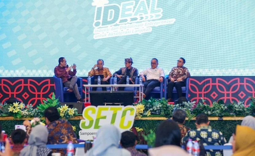 Menparekraf mengapresiasi upaya konsisten pendampingan kolaboratif melalui Program UMKM Untuk Indonesia (UUI) dari Yayasan INOTEK, BRIN dan didukung penuh oleh Sampoerna Entrepreneurship Training Center (SETC) di bawah Payung Program Keberlanjutan Sampoerna Untuk Indonesia (SUI). (Foto: Dok Ruzka Indonesia)