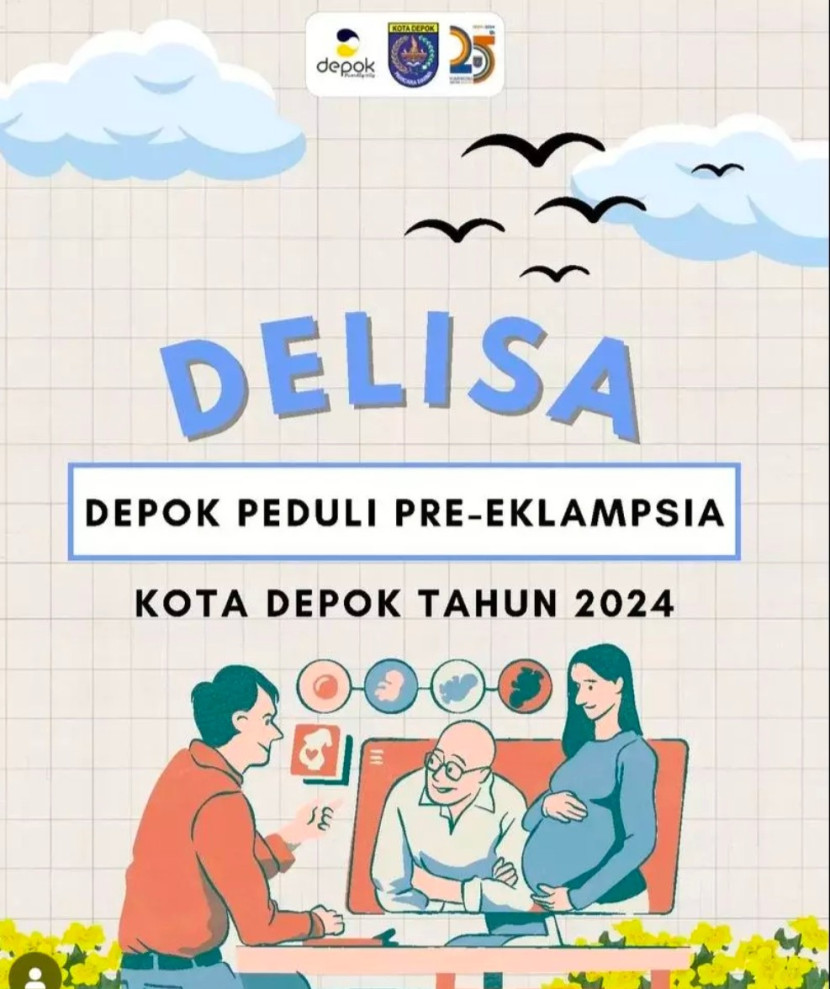 Flayer Depok Peduli Pre-ekampsia (Delisa). (Foto: Dok Ruzka Indonesia)