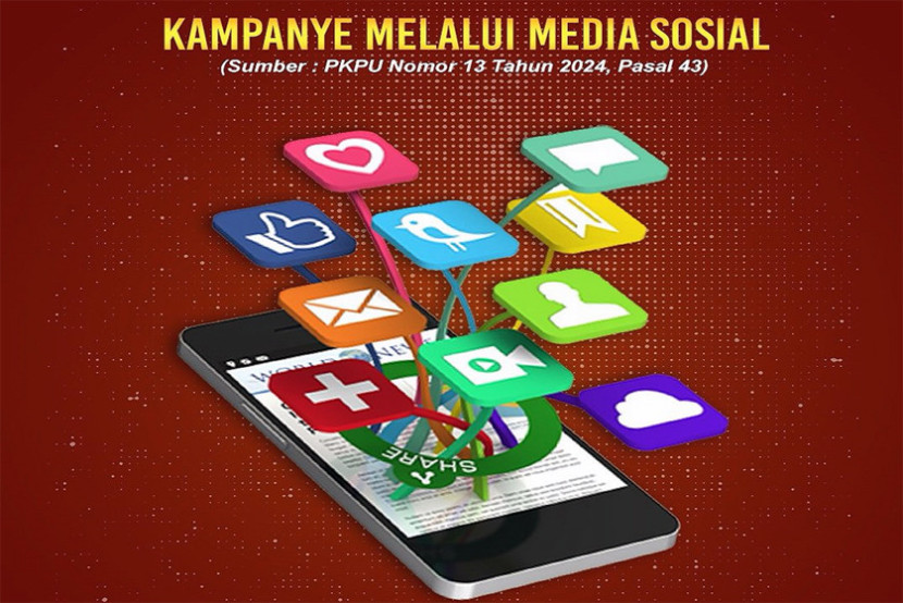 Kampanye pilkada melalui media sosial. (FOTO: IG @kpuprovinsisumsel)