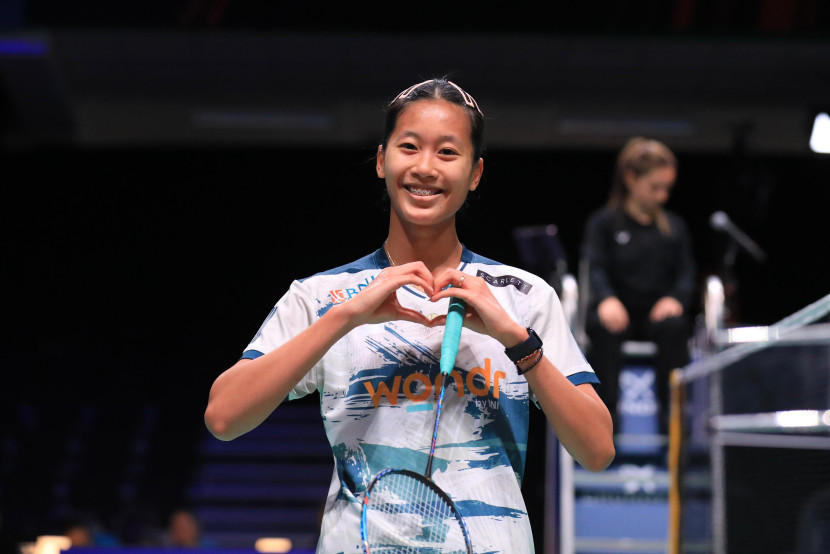 Putri Kusumawardani menjadi satu-satunya pemain non unggulan di semifinal Denmark Open 2024. (PBSI)