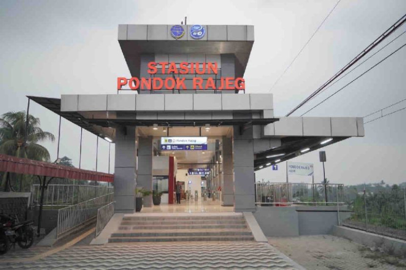 Stasiun Pondok Rajeg, di Jatimulya, Cilodong, Depok, Jawa Barat. (Foto: KAI)