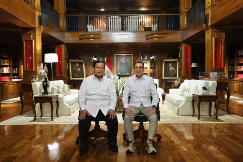 Fadli Zon dan Presiden Prabowo Subianto (FOTO: IG @fadlizon)